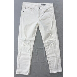 AG AG-ED Denim The Ex-Boyfriend Slouchy Slim Destroyed Stretch Jeans. 26R, GUC!!